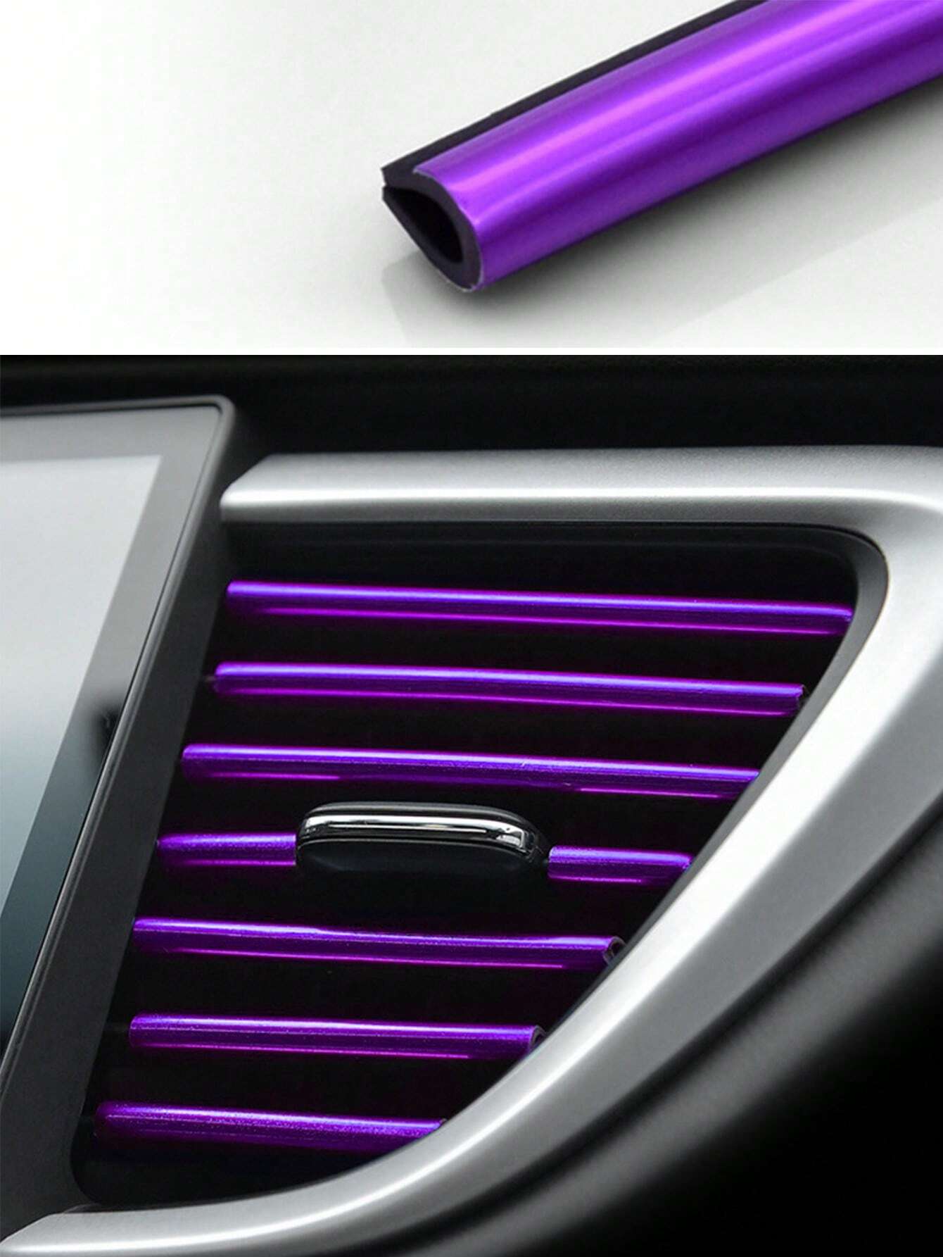 10pcs Solid PVC Car Air Outlet Accessory
