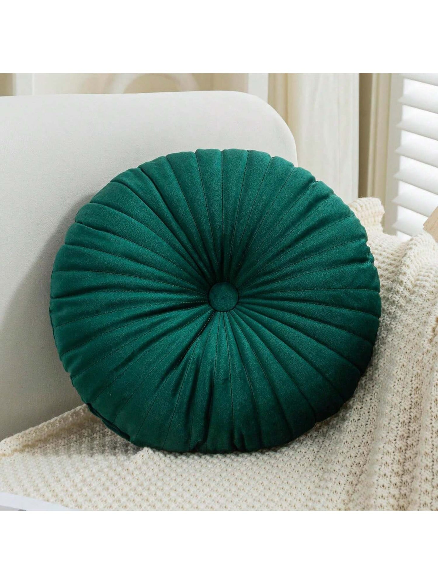 1pc Pumpkin Vehicle Wheel Round Filled Embroidered Velvet Boho Home Decor Cushion Throw Pillows For Sofa Bed Floor