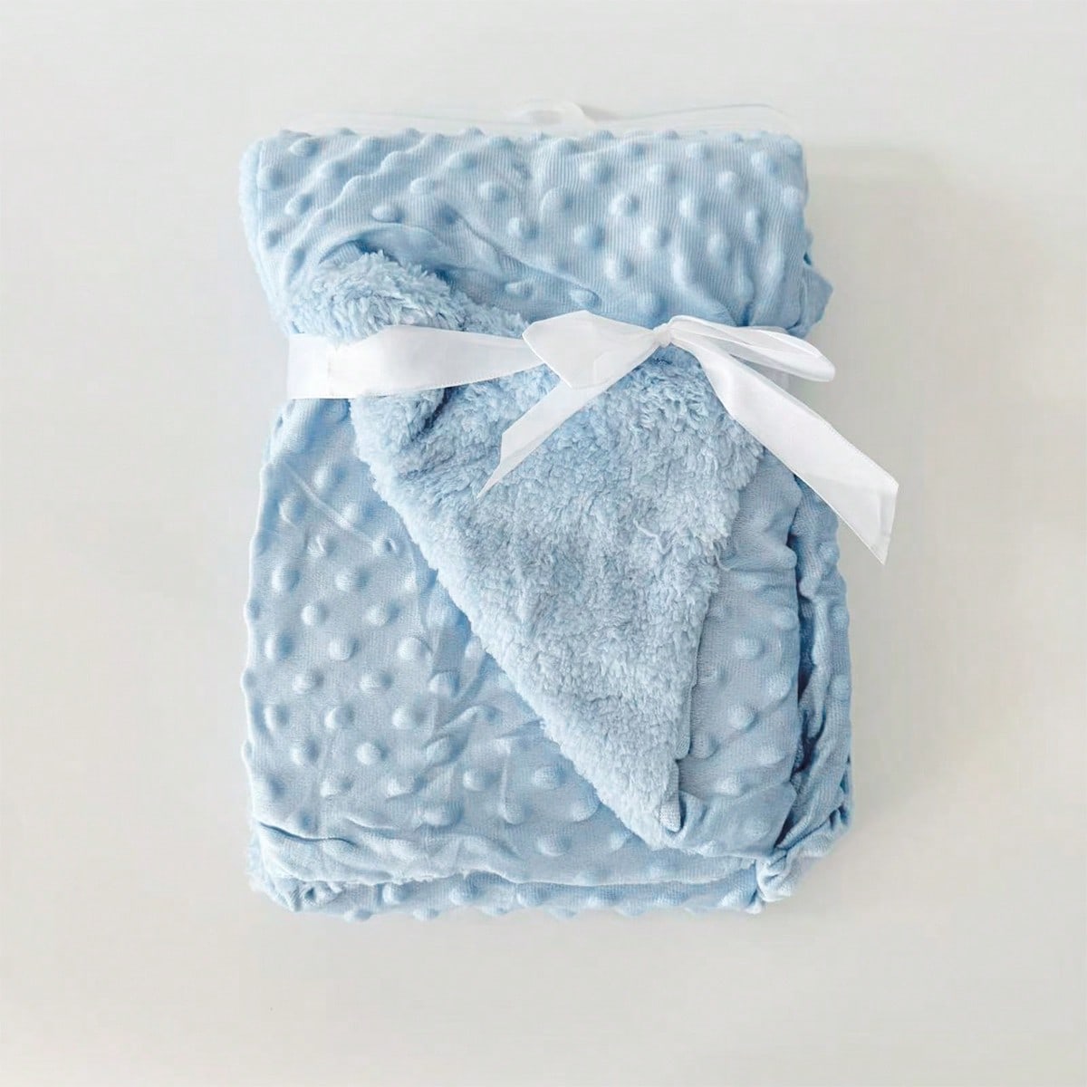 1pc Solid Color Baby Blanket, Soft & Comfortable, Suitable For All Seasons, Nursery Supplies, Newborn Gift