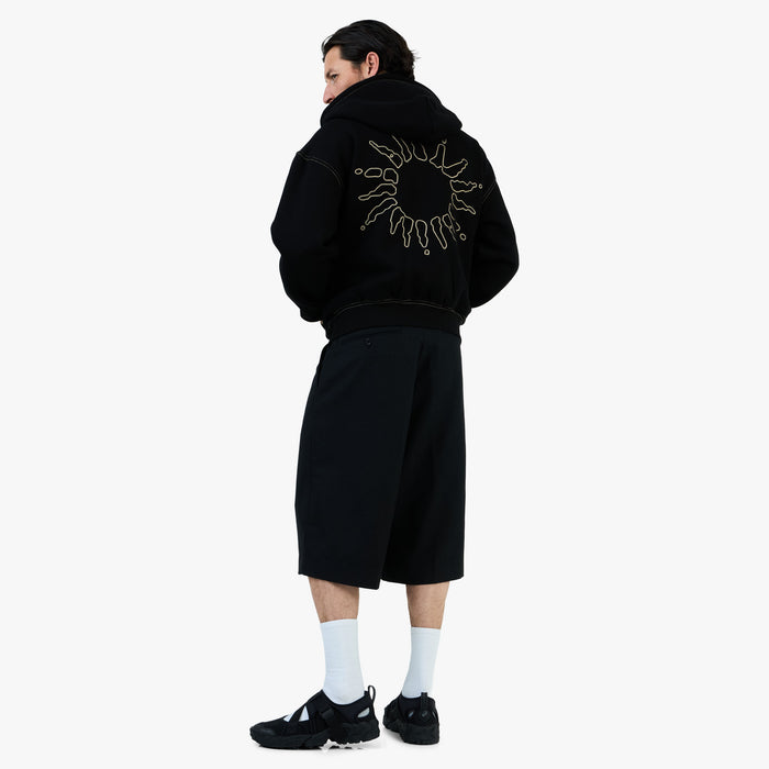 4YE Signature Zip Hoodie Black / Gold