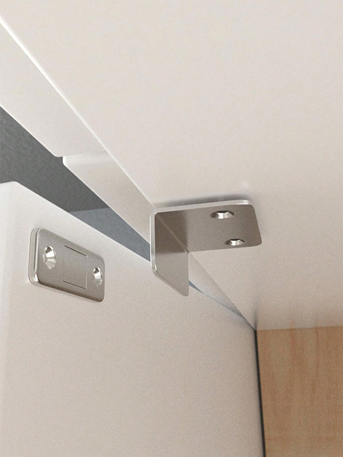 5set Magnetic Door Stopper And Catch For Cabinets And Furniture, Ultra Strong Magnet, Easy To Install, Secure Door Lock For Cupboards And Doors