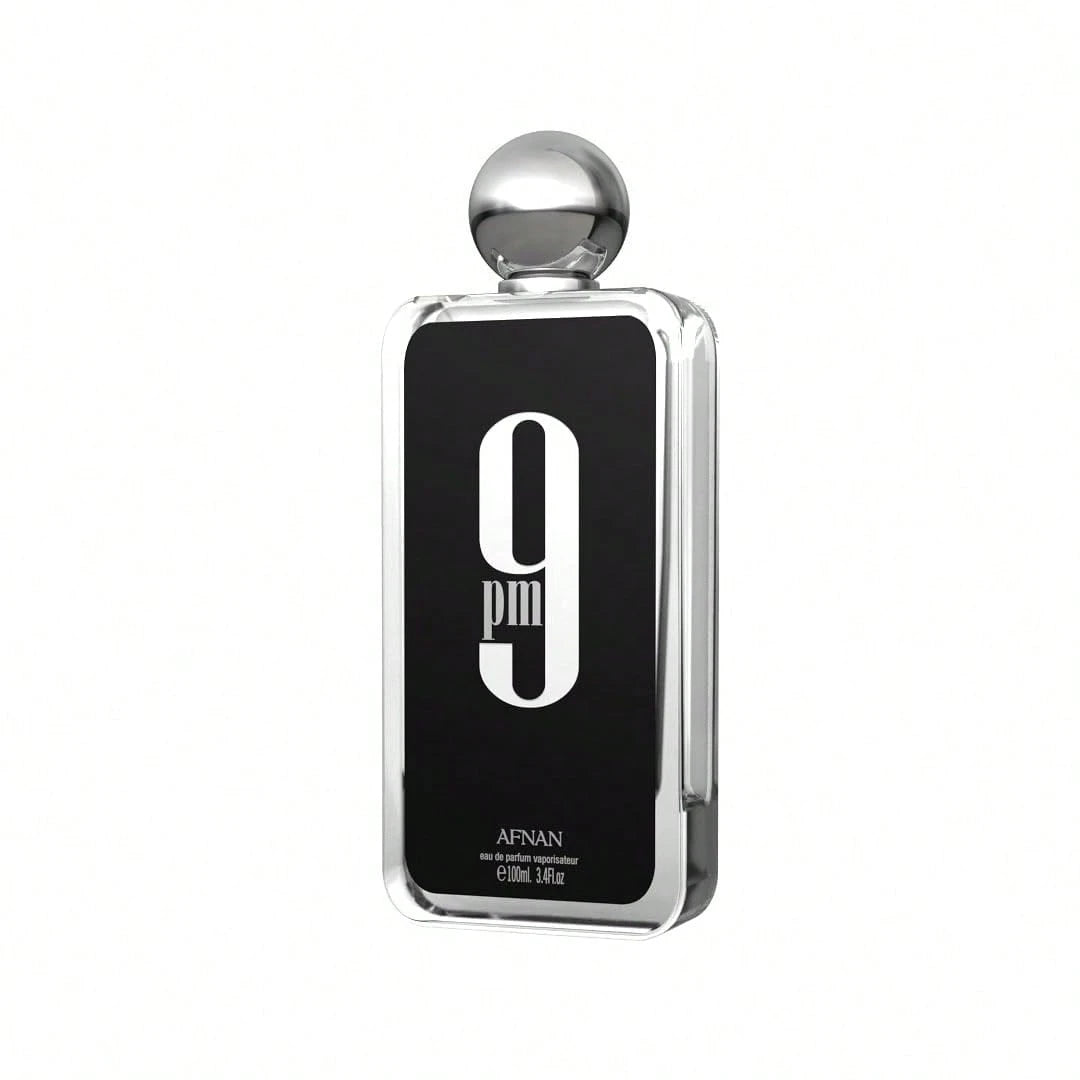 AFNAN 9 PM 100ml Natural Spray Men's Perfume, All Night Wear Warm Woody Scent For City Commute Date Night & Weekend Road Trips