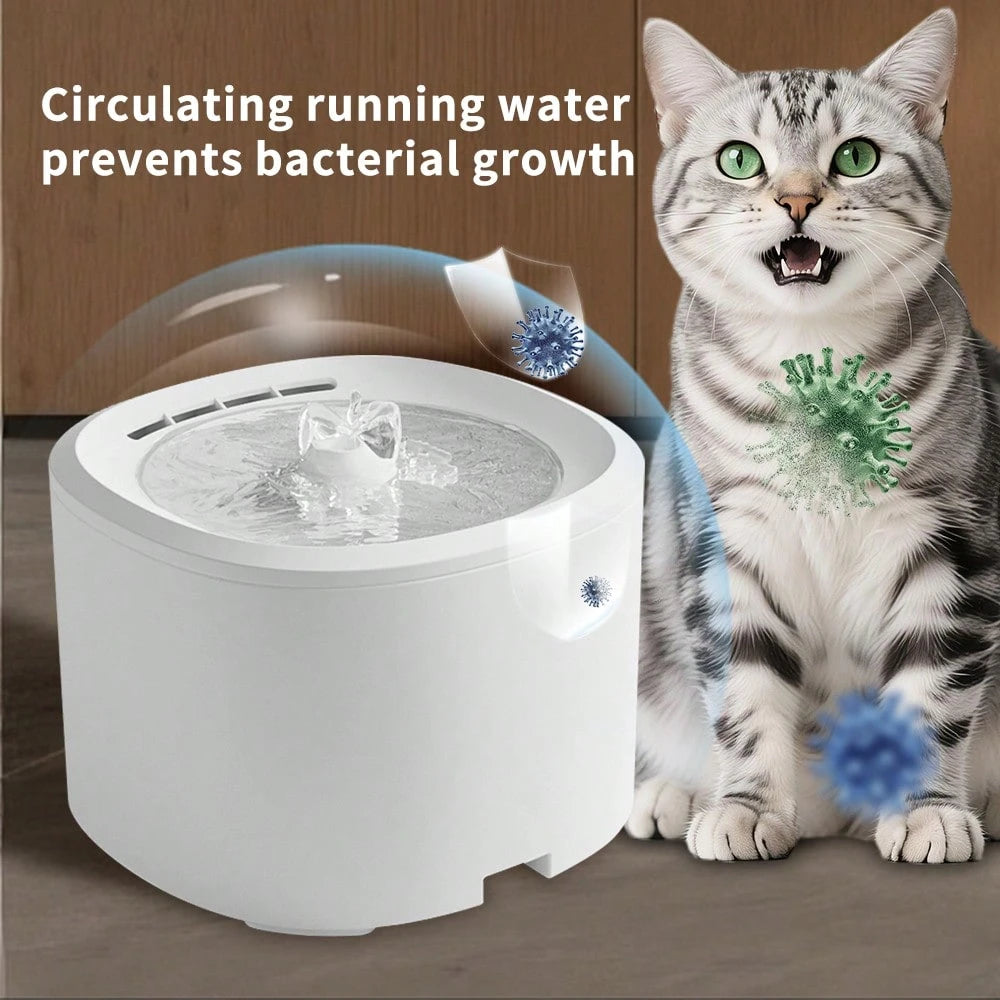 Automatic Pet Water Fountain, USB Powered, Silent Circulation, Suitable For All Sizes Of Cats And Dogs, No Battery Needed, Durable And Easy To Clean, Ideal For Home And Commercial Use