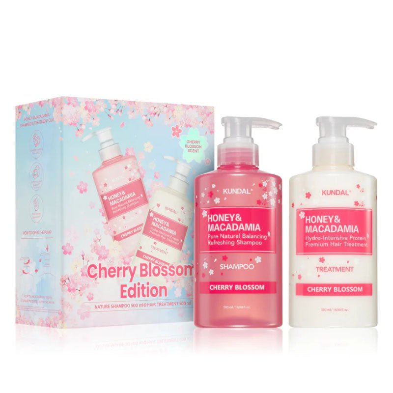 Cherry Blossom Edition - Honey & Macadamia Shampoo + Treatment Set 500ml