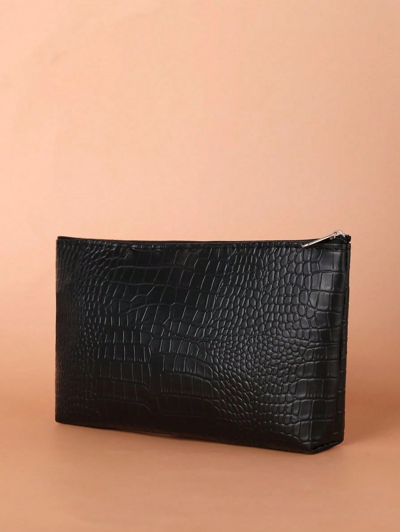 Crocodile Pattern Zipper Makeup Bag