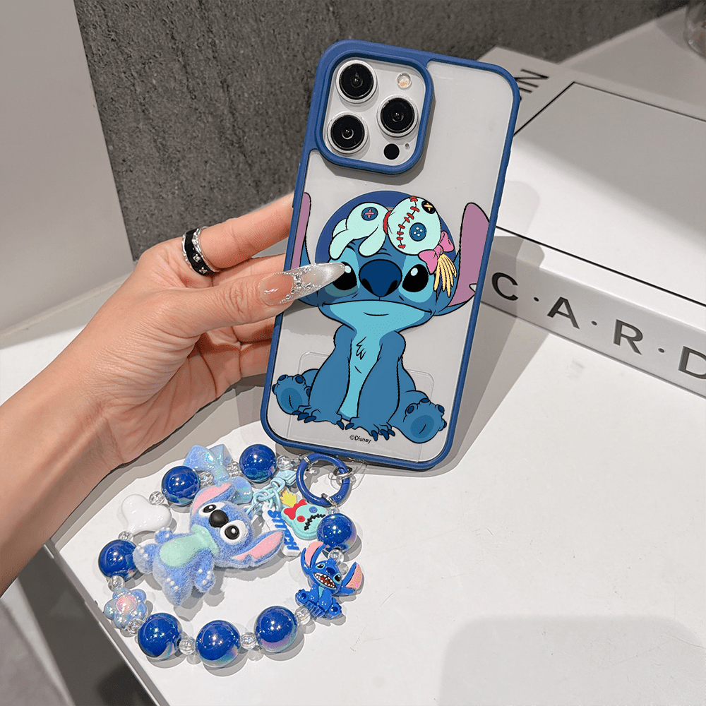 Disney. What Stitch Patterned Phone Case Designed With A Cute Doll Illustration. Compatible With IPhone 17, 16, 15, 14, 13, 12, And 11 Pro Models.Built-In Magnetic Design, Paired With An Adorable Stit