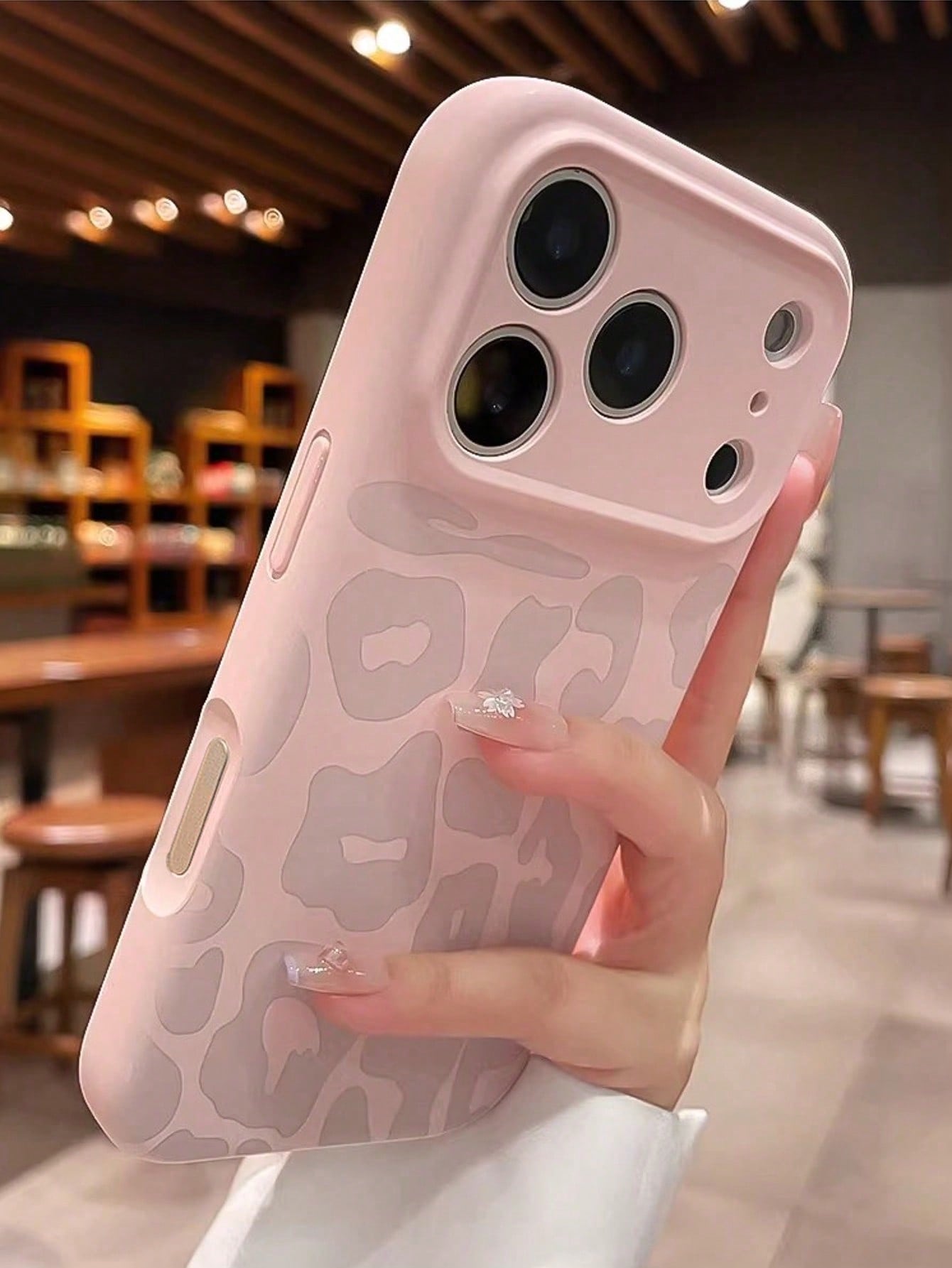 Fashionable Pink Leopard Print Phone Case Compatible With IPhone 17 Pro Max/17 Pro/17/16 Pro Max/16/16 Pro/15/15 Pro Max/15 Pro/11/12/13/14 Pro Max/12 Pro/12 Pro Max/13 Pro/13 Pro Max/14 Pro/14 Pro Ma