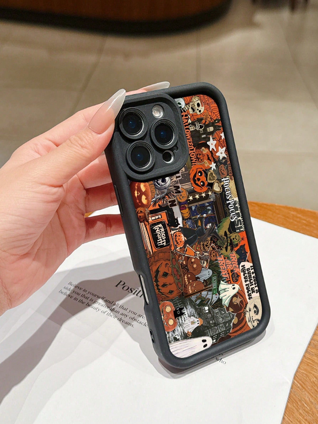 Halloween ArtFull Coverage Anti-Slip Shockproof TPU Phone Case, Simple And Fashionable, Compatible With IPhone 16/15/14/13/12/11 Pro Max/Pro/X/Xmax And All Galaxy Series, Hot Selling Item, Perfect Hal