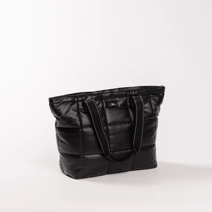 Layover Tote Black Box Quilted