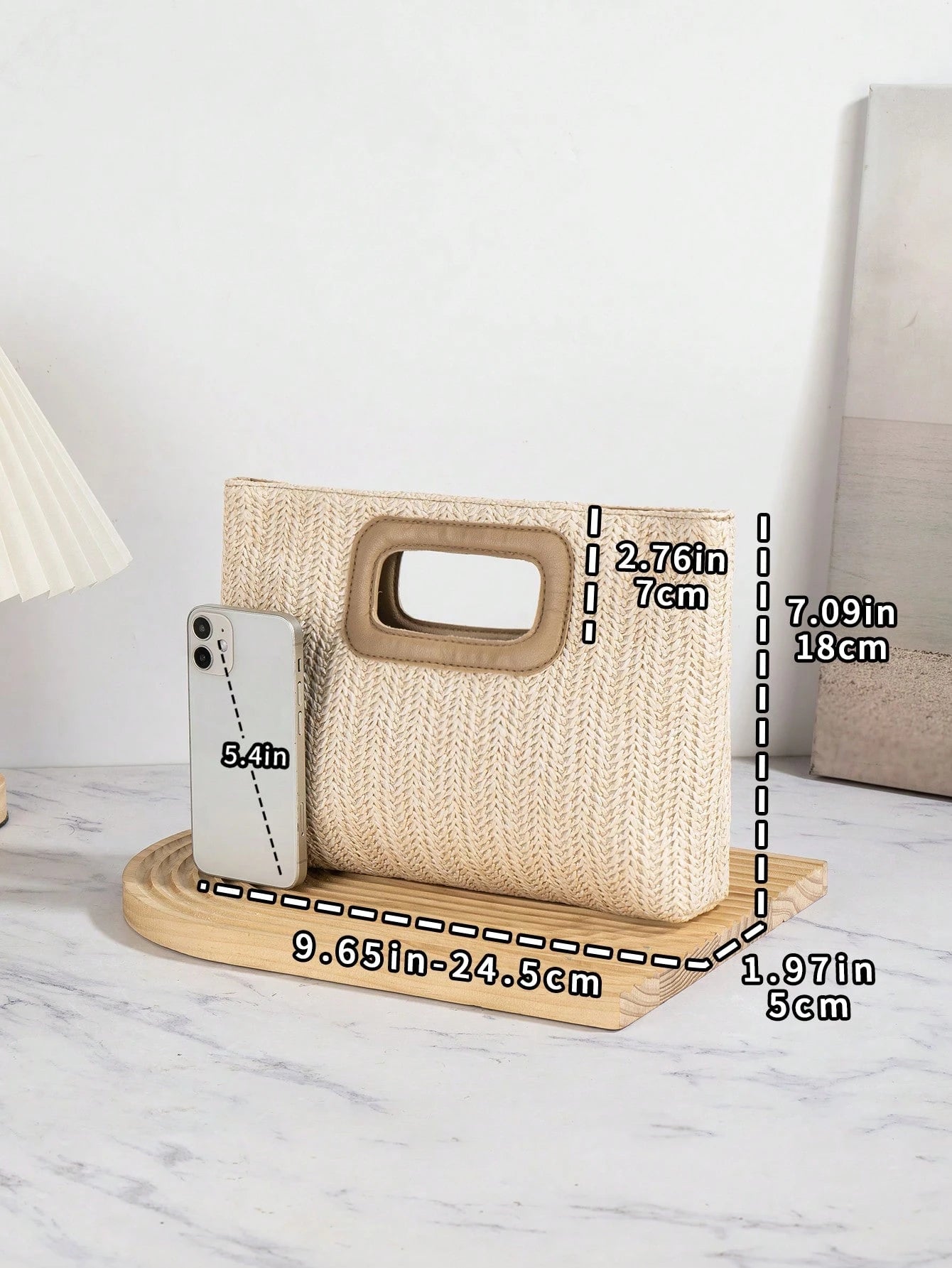 New European & American Style Woven Bag, Vacation Straw Bag, Travel Bag, Fashionable Portable Storage Bag, Beach Bag, Straw Handbag