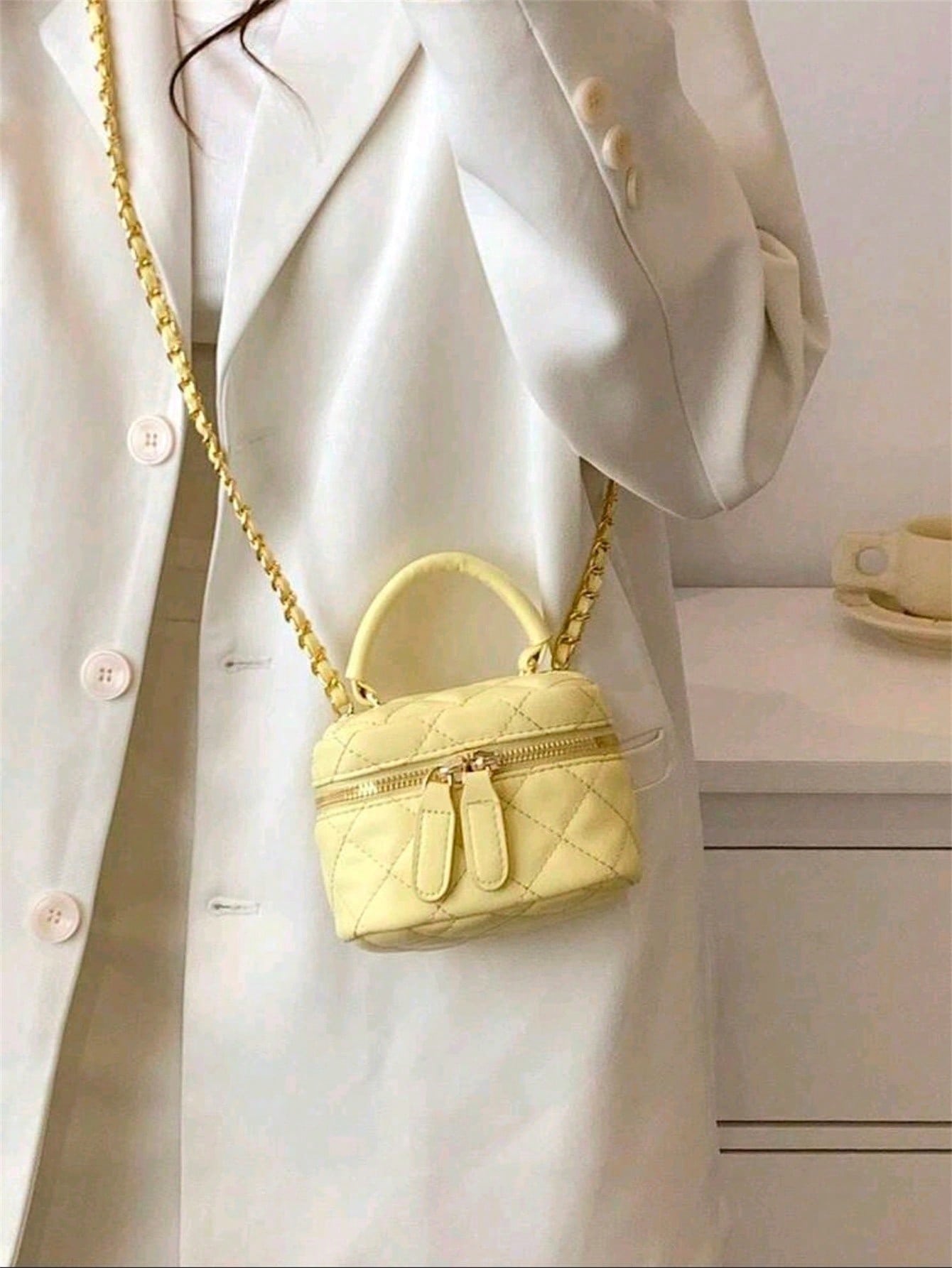 New Fashion Classic Multi-Functional PU Waterproof Fabric Quilted Women's Handbag