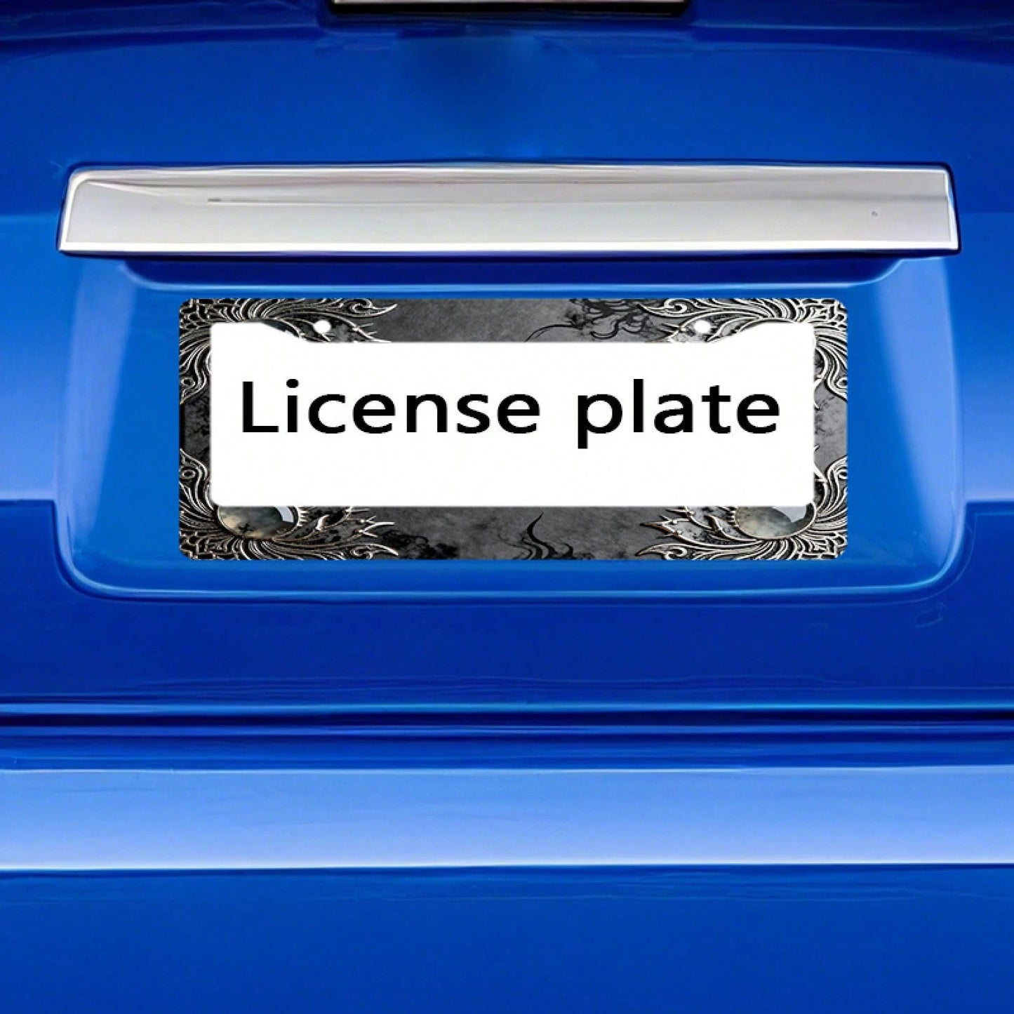 One Metal License Plate Holder, Compatible With Vehicles From North America And Around The World, Comes With Installation Screws, Decorative Car Accessory, Fit, Elegant And Minimalist Design, UV Resis