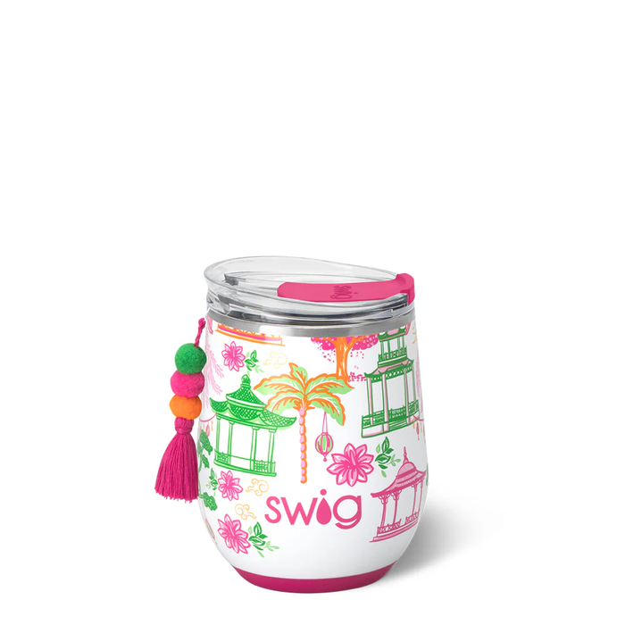 Pagoda Paradise Stemless Wine Cup 12oz