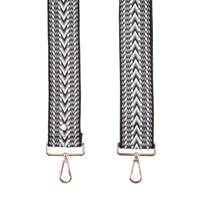 Pom Pom Strap Black Tribal