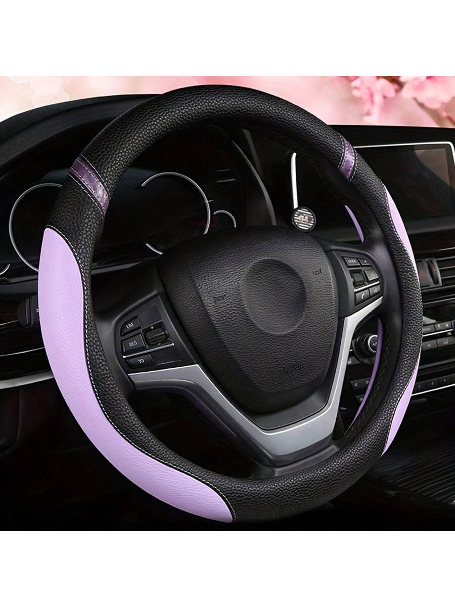 Purple, Pink, Red Simple Fashion Casual Daily Steering Wheel Cover, Car Accessories, For Women