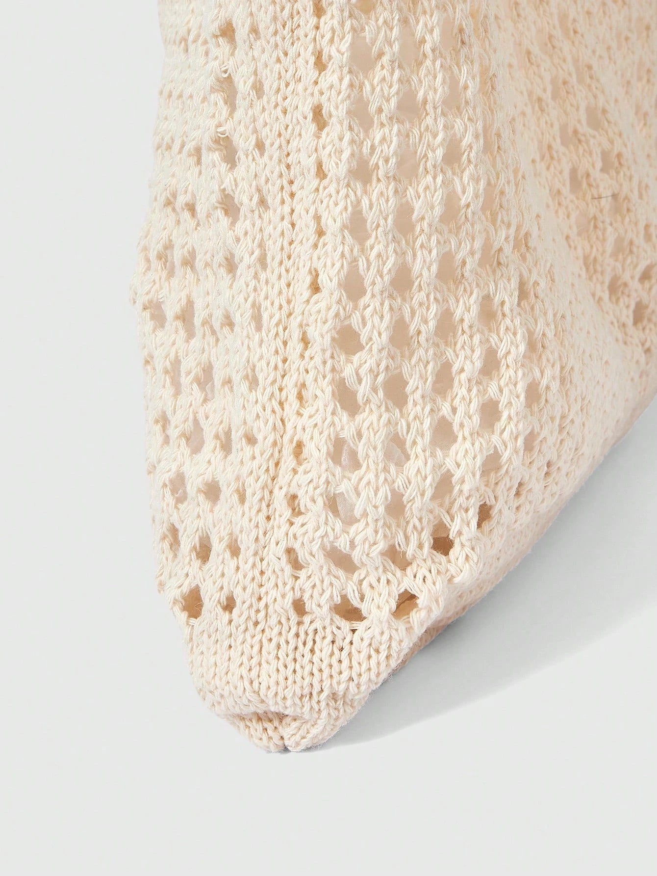 ROMWE Kawaii Back To School Season, Plus Size Women Handbag, Women Knitted Shoulder Bag, Vintage Hollow Out Woven Large Capacity Floral Decor Tote Bag, Crochet Bag, Women Crochet Bag, Summer Beach Tot