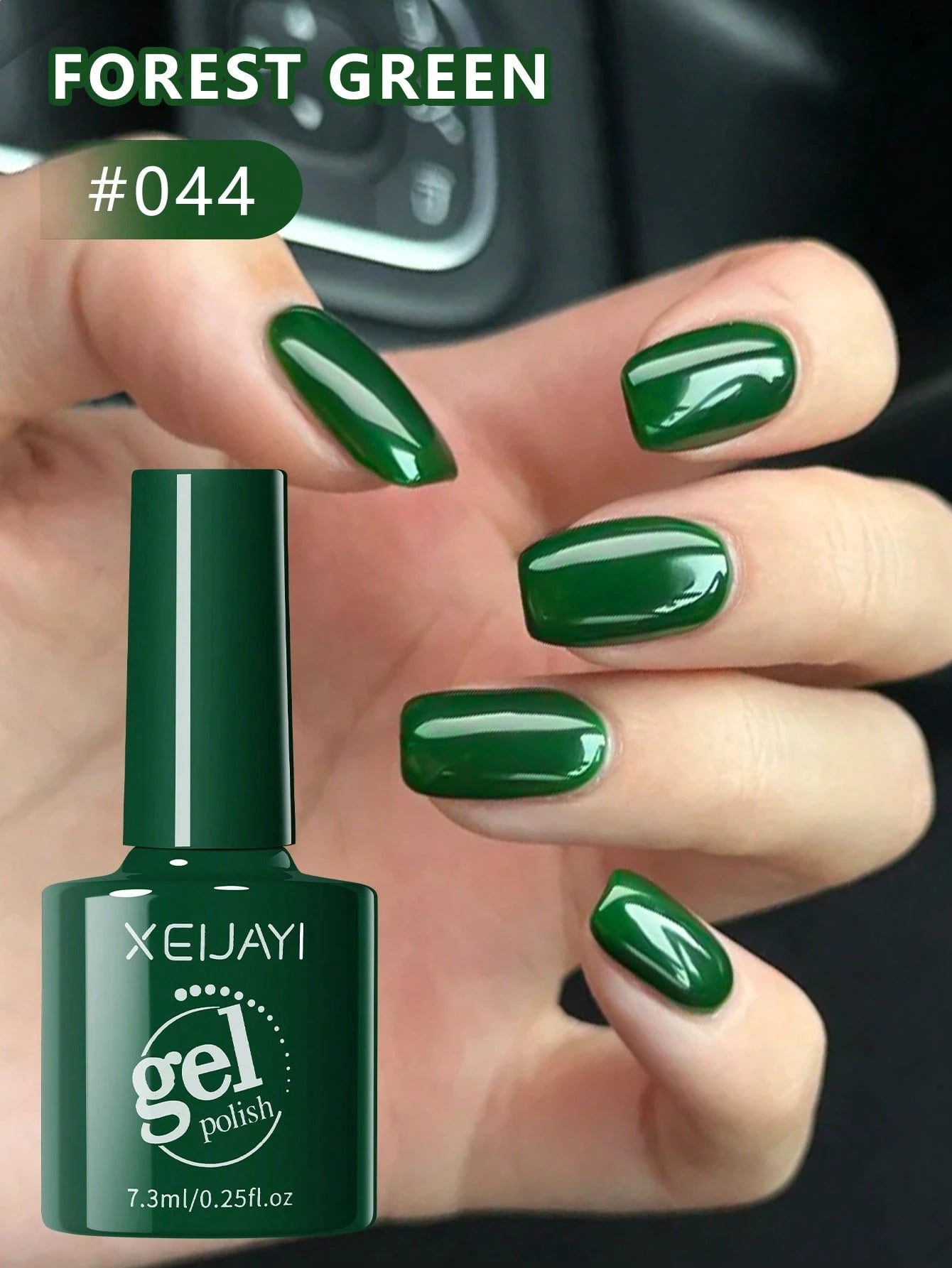 XEIJAYI 1Pc Peacock Green Gel Nail Polish Gel Color Gel Nail Polish Long-Lasting Nail Gel Soak Led/UV Gel Nail Polish Nail Art Nail Salon Home Gift For Women For Spring Nails