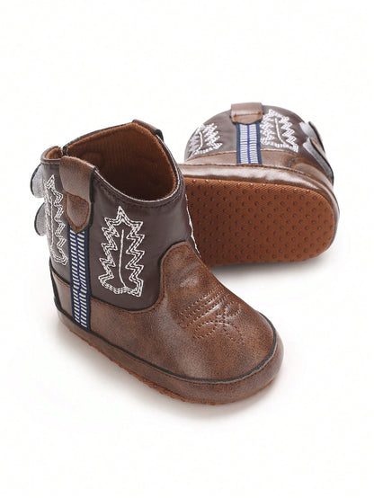 0-1 Yrs Infant Boots, Spring Autumn PU Leather Soft Sole Shoes