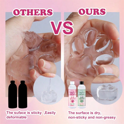 1:1 AB Soft Gel Resin, Flexible Liquid, Silicone Material, Suitable For DIY Stress Relief, Gift Squeezing, Transparent Jelly-Like Putty, Casting Machines, Etc.
