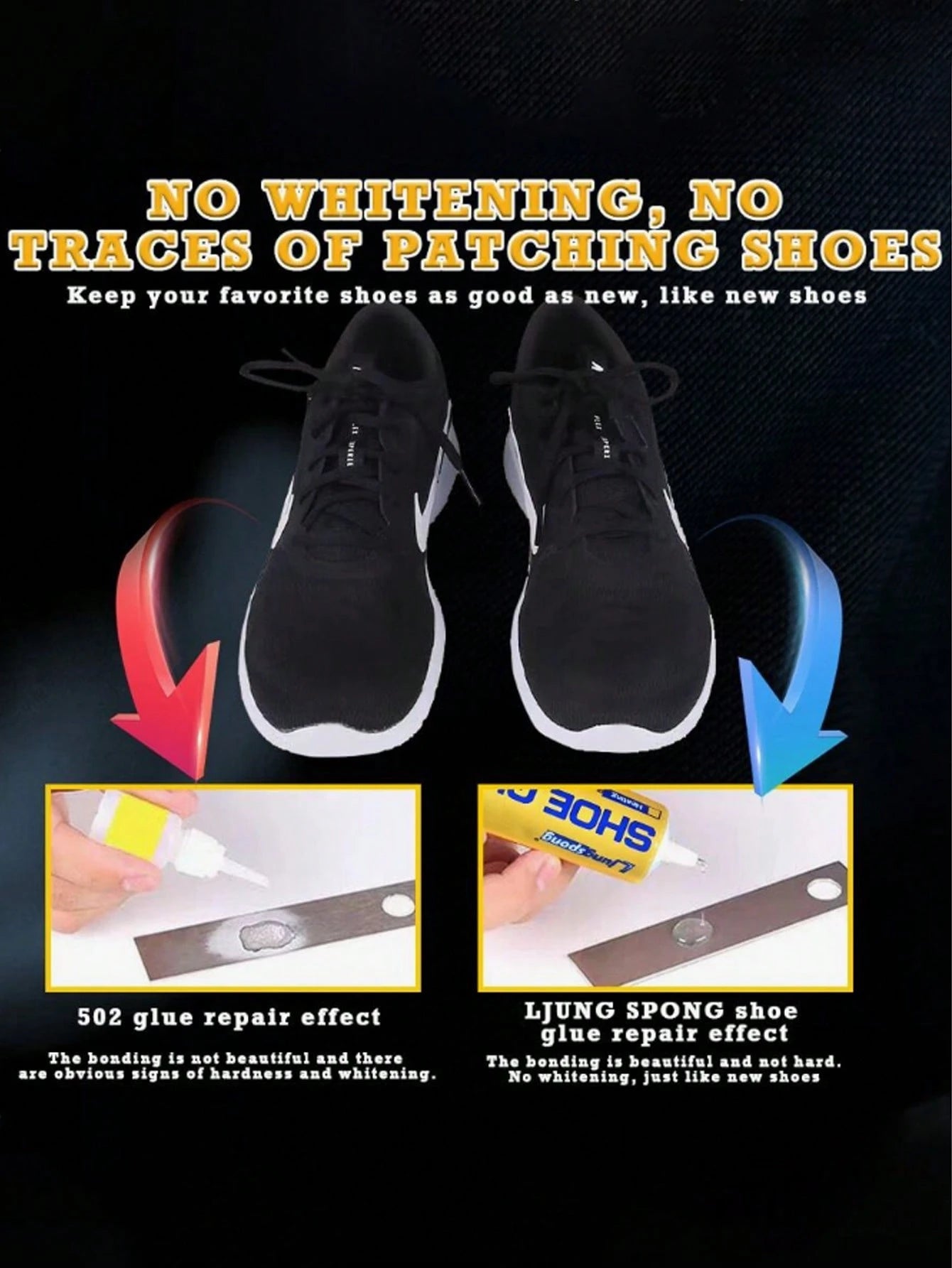 1/2/3pcs 60ml Shoe Glue, Special Shoe Glue, Shoe Repair Glue, Waterproof Shoes, Strong Shoe Repair Adhesive, Home & Outdoor Shoe Repair Tool, Quick Drying Bonding Agent