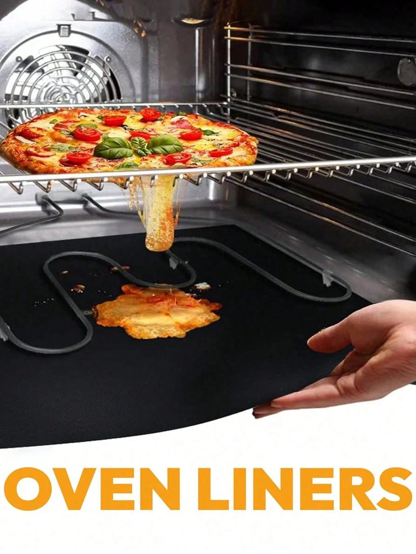 1/2/4pcs Non-Stick Oven Liners, Reusable, Suitable For Electric And Gas Ovens, Heat-Resistant Microwave Pads, High-Temperature Resistant 0.1mm Thick Easy-To-Clean Liners, Suitable For Electric Or Gas