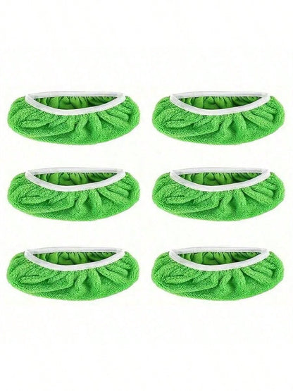 1/2/4pcs Reusable Mop Pads- Washable, High Absorbency Flat Surface Cleaning Cloth, Suitable For Dry And Wet Cleaning, Easy To Clean, Polyester Fiber (Mop Not Included)