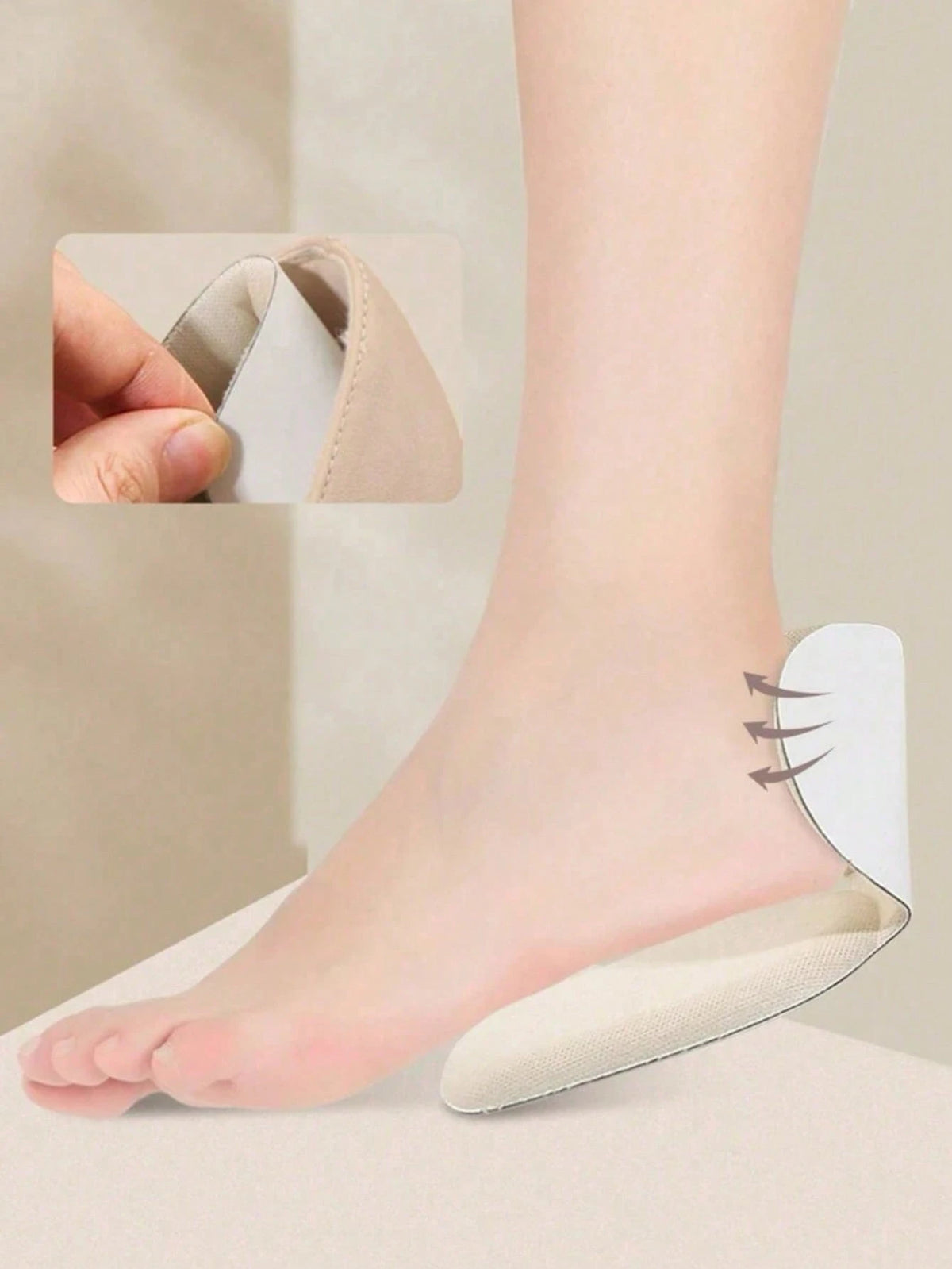 1/2/5Pairs Heel Grips Liner Cushions Inserts For Loose Shoes, Heel Pads Snugs For Shoe Too Big Men Women, Filler Improved Shoe Fit And Comfort, Prevent Heel Slip And Blister For Women High Heels Wome