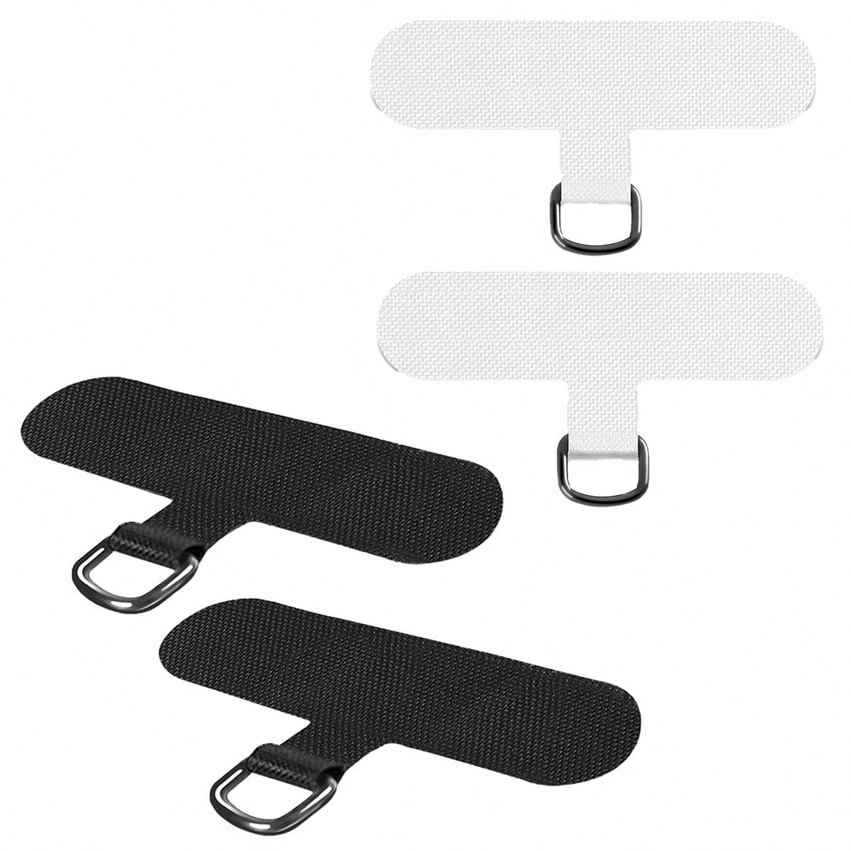 1/2/5pcs Phone Tether Tab For Phone, Cell Phone Lanyard Patch, Phone Strap Replacement Part For All Full Phone Cases (Black&White)