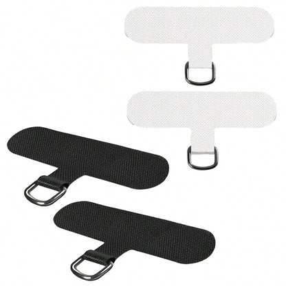 1/2/5pcs Phone Tether Tab For Phone, Cell Phone Lanyard Patch, Phone Strap Replacement Part For All Full Phone Cases (Black&White)
