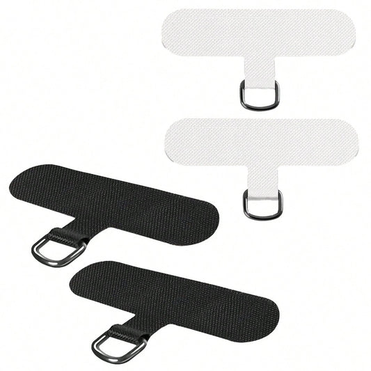 1/2/5pcs Phone Tether Tab For Phone, Cell Phone Lanyard Patch, Phone Strap Replacement Part For All Full Phone Cases (Black&White)
