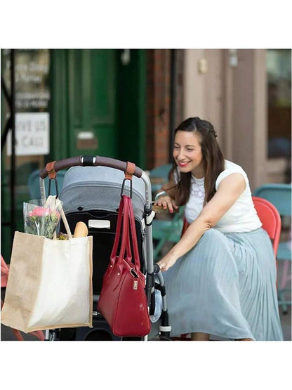 1/2pcs Baby Stroller Hook, Universal Pram/Stroller Accessories Hanging Hook, PU Clip Stroller Accessories