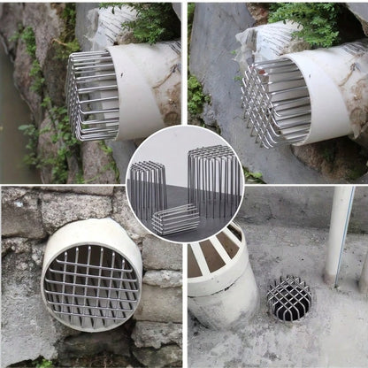 1/2pcs Home Improvement Pipe Protection Net- Wire Mesh Drain Plug, Anti-Rodent And Bird Net Cover, Round Floor Drain And Fume Extractor Filter Net Cover, PVC Drain Pipe Protection Net, Bathroom Venti