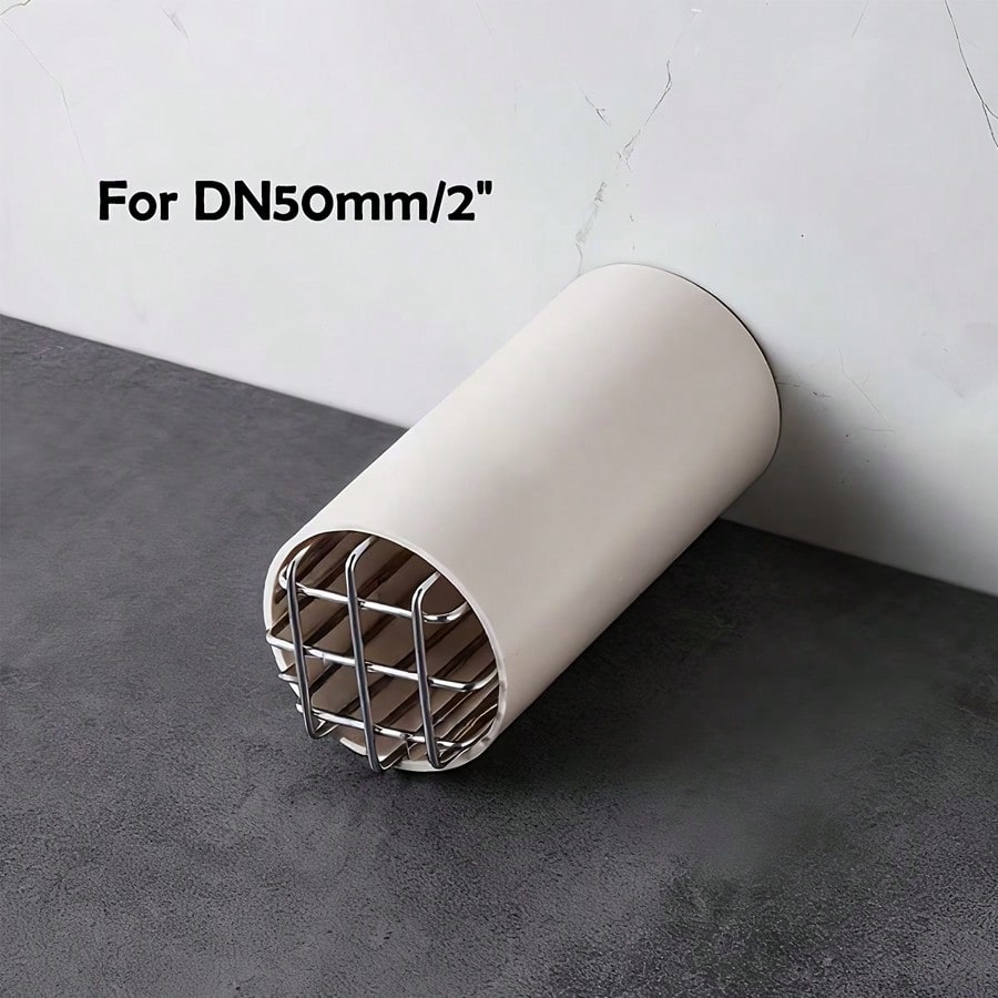 1/2pcs Home Improvement Pipe Protection Net- Wire Mesh Drain Plug, Anti-Rodent And Bird Net Cover, Round Floor Drain And Fume Extractor Filter Net Cover, PVC Drain Pipe Protection Net, Bathroom Venti