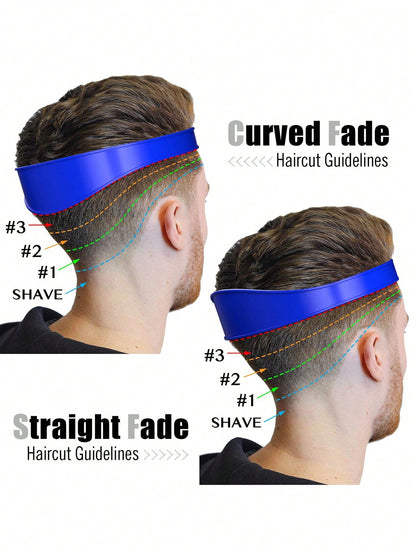 1/2pcs Neckline Shaving Template And Adjustable Hair Trimming Guide,DIY Self Haircutting System, Shaving And Keeping A Clean And Straight Neck Hairline,Easy Use