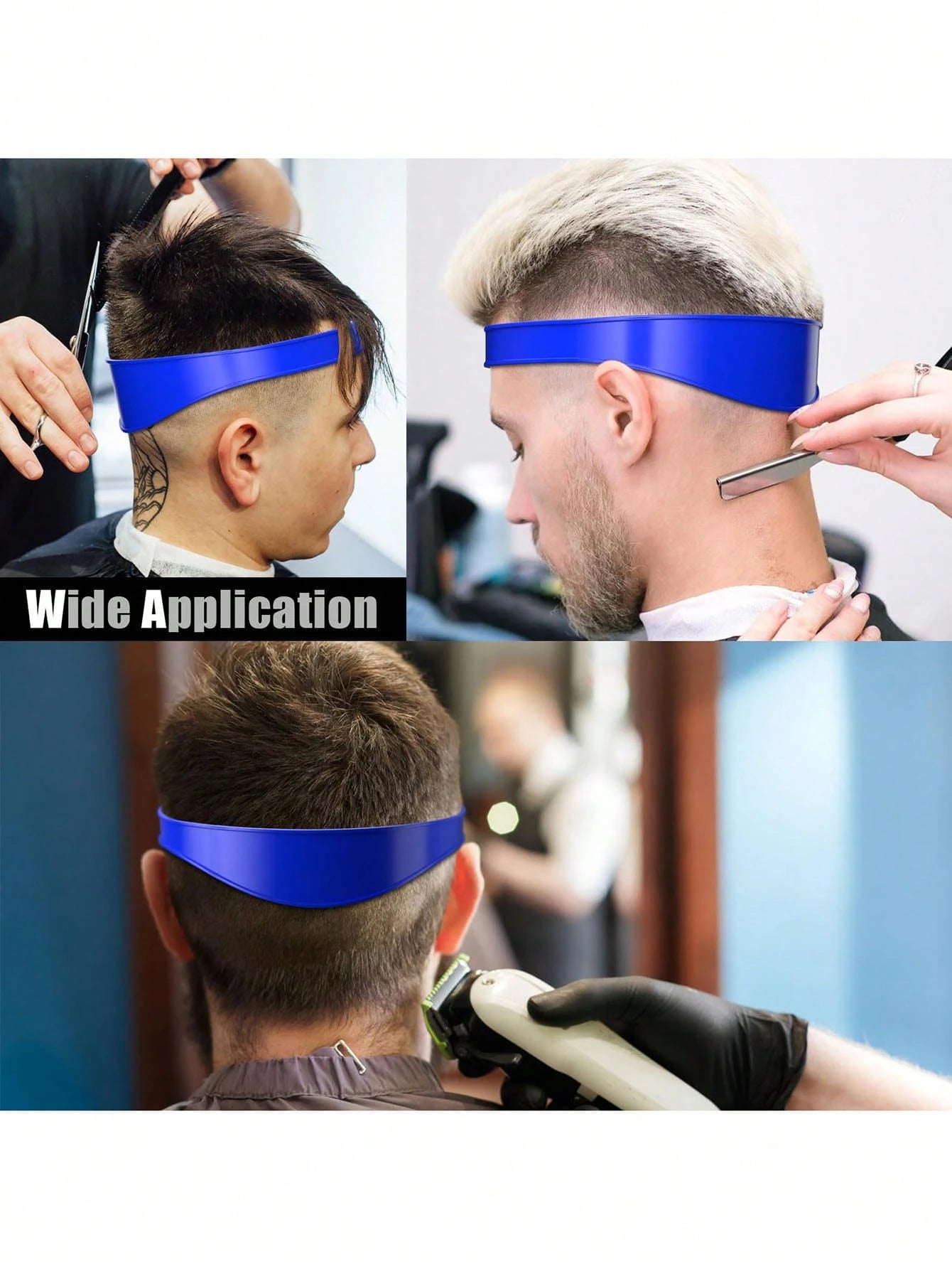 1/2pcs Neckline Shaving Template And Adjustable Hair Trimming Guide,DIY Self Haircutting System, Shaving And Keeping A Clean And Straight Neck Hairline,Easy Use
