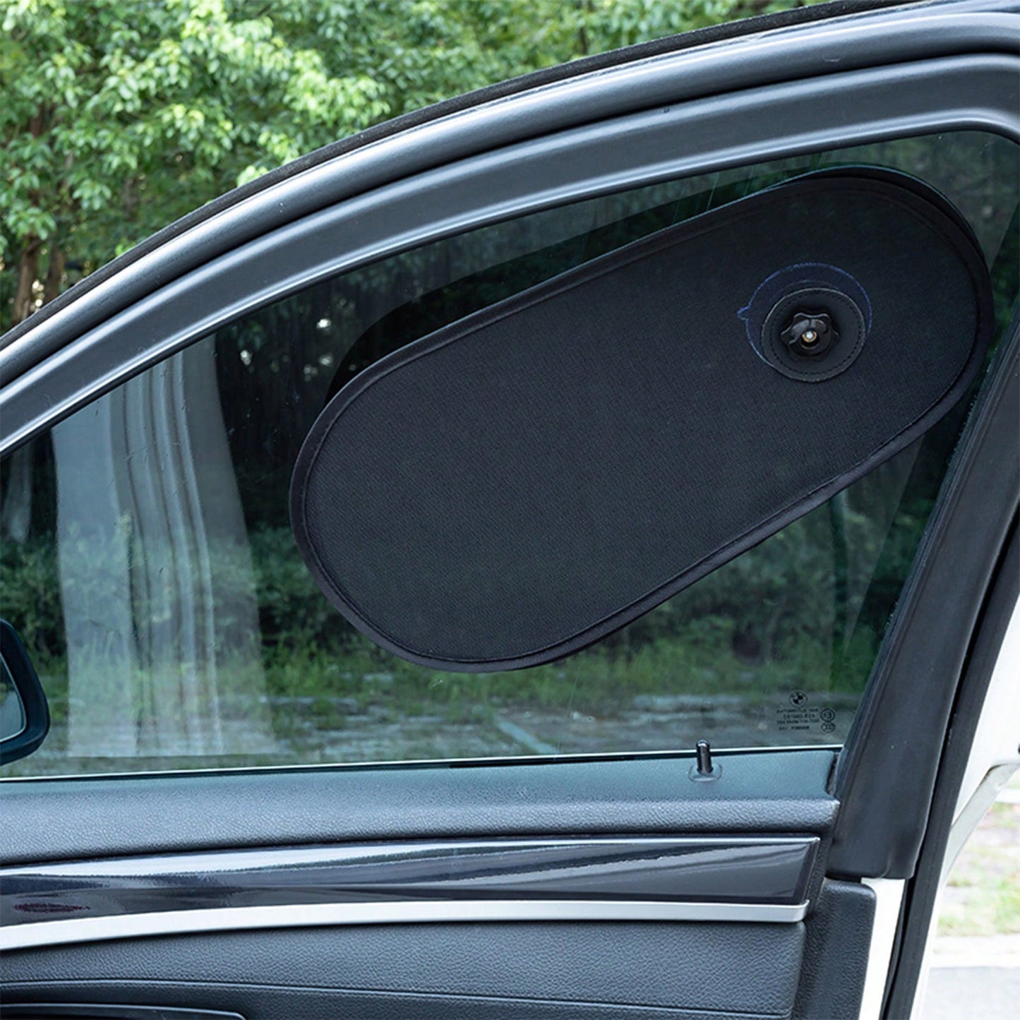 1/2pcs Rotatable Adjustable Car Side Window Sunshade, Sun Protection & Heat Insulation, Unobstructed Panoramic Sunroof Mesh, For Parking Use Only. Adjustable Foldable Car Side Window Sunshade, Sun Pro