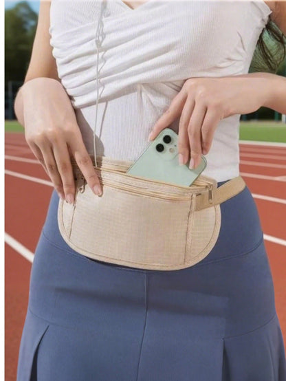 1/2pcs Unisex Anti-Theft Waist Bag- Ultra Thin, Multi-Functional, Women Hidden Travel Wallet- Anti-Theft Waist Pack, Lightweight Travel Waist Pouch, For Storing Money, Passport And Daily Travel, Wal