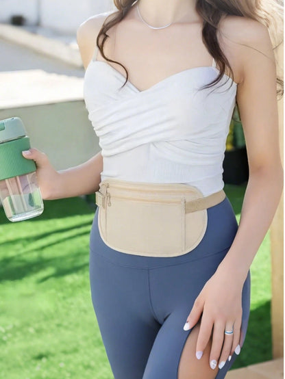 1/2pcs Unisex Anti-Theft Waist Bag- Ultra Thin, Multi-Functional, Women Hidden Travel Wallet- Anti-Theft Waist Pack, Lightweight Travel Waist Pouch, For Storing Money, Passport And Daily Travel, Wal