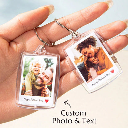 1/3/5PCS Personalized Photo Booth Keychain, Custom Photo & Text Photo Strip Keychain, Class Of 2026 Graduation Gift, Anniversary Gift, Couples Gift