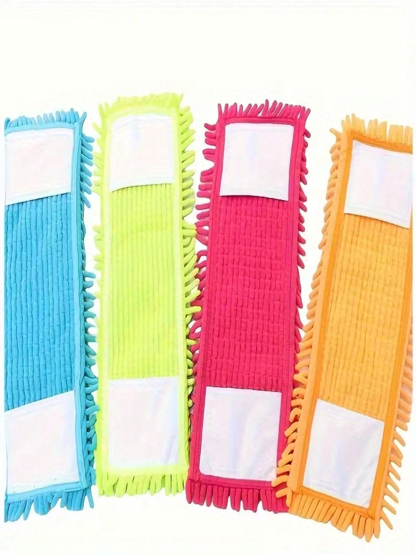 1/3/6pcs Chenille Wet Mop Replacement Heads, Flat Spray Mop Accessories Mop Cloth Replacement Pack, Thickened Chenille Material Strong Water Absorption And Dust Removal, Washable And Durable Without D