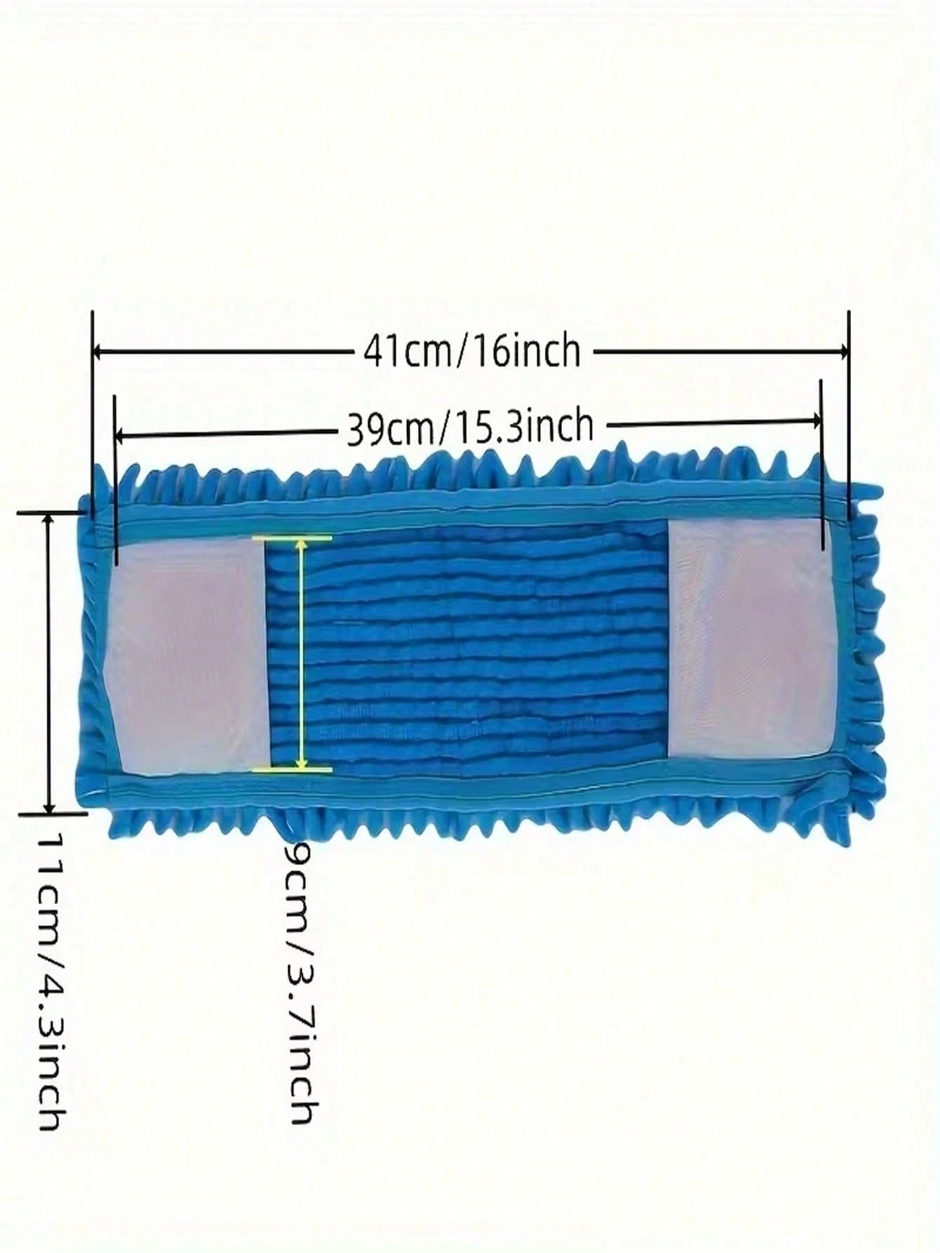 1/3/6pcs Chenille Wet Mop Replacement Heads, Flat Spray Mop Accessories Mop Cloth Replacement Pack, Thickened Chenille Material Strong Water Absorption And Dust Removal, Washable And Durable Without D