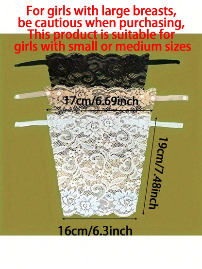 1/3/9pcs Elegant Floral Anti-Light Lingerie Fabric - Fashionable Comfortable Lingerie Decorative Fabric, Suitable For Back To School, Wedding, Birthday Gifts, Washable, Exquisite Lace Trim, Suitable F