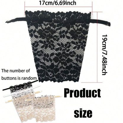1/3/9pcs Elegant Floral Anti-Light Lingerie Fabric - Fashionable Comfortable Lingerie Decorative Fabric, Suitable For Back To School, Wedding, Birthday Gifts, Washable, Exquisite Lace Trim, Suitable F