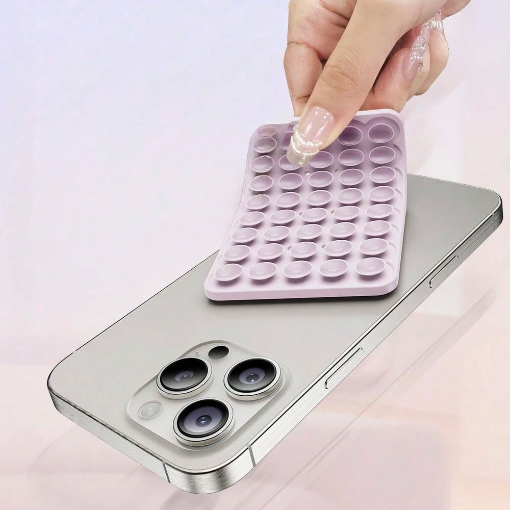 1/3PCS Double-Sided 40-Bead Thickened & Reinforced Phone Anti-Slip Sticker, Power Bank & Phone Case Back Adhesive Suction Cup, Compatible With Most Phones- Durable Adhesive Silicone Stand, Can Be Att