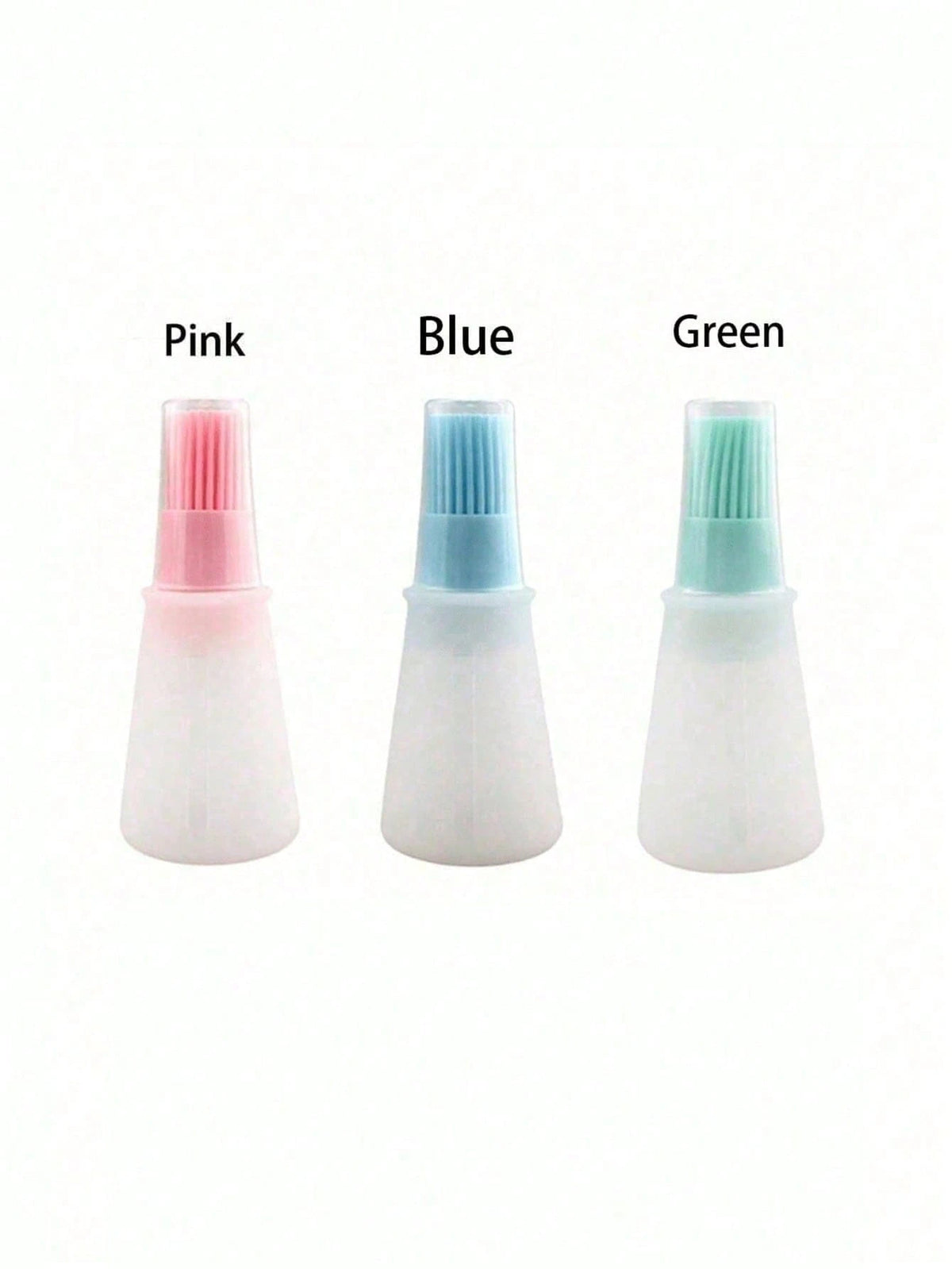 1/3pcs Silicone Oil Brush Bottle, Baking Tool, Suitable For Air Fryer, Pancake, BBQ, Steak, Heat-Resistant Silicone Brush