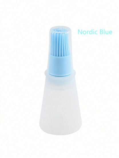 1/3pcs Silicone Oil Brush Bottle, Baking Tool, Suitable For Air Fryer, Pancake, BBQ, Steak, Heat-Resistant Silicone Brush