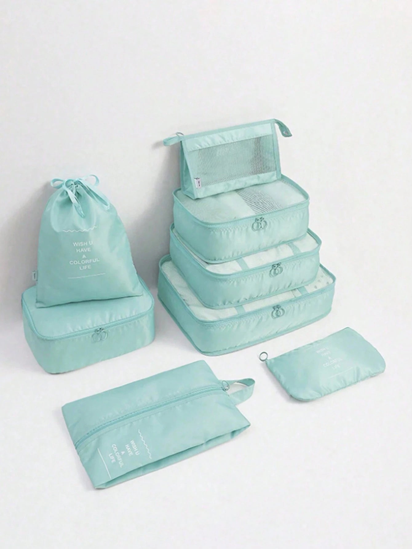 1/9pcs Travel Organizer, Foldable Storage Bag, Cosmetic Bag, Toiletry Bag, Beach Bag, Makeup Brush Bag, Makeup Bag, Skincare Bag, Travel Storage Pouch, Shoe Bag, Underwear Bag, Lightweight Luggage, Dr