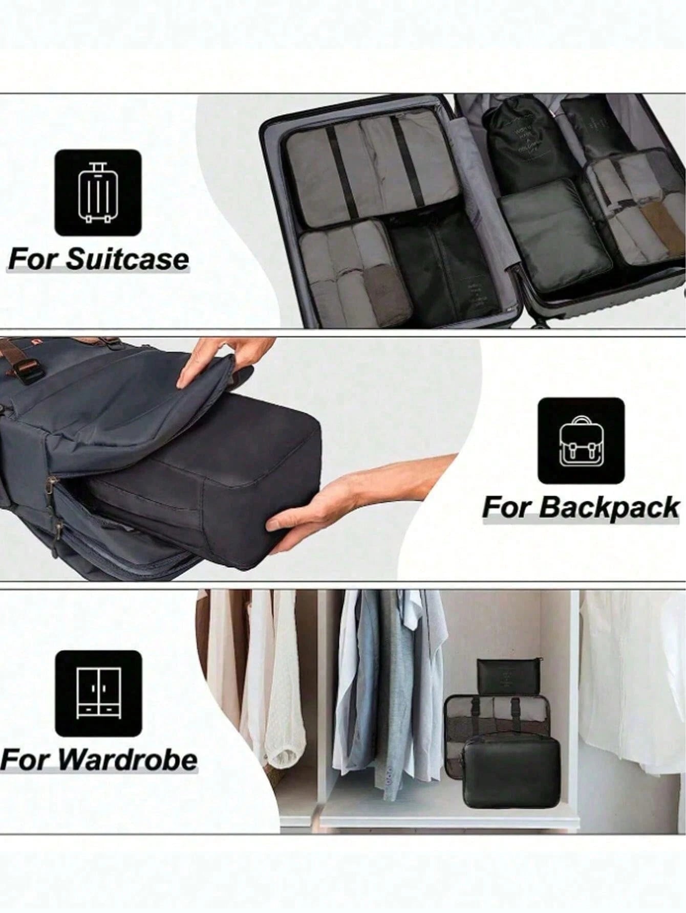 1/9pcs Travel Organizer, Foldable Storage Bag, Cosmetic Bag, Toiletry Bag, Beach Bag, Makeup Brush Bag, Makeup Bag, Skincare Bag, Travel Storage Pouch, Shoe Bag, Underwear Bag, Lightweight Luggage, Dr
