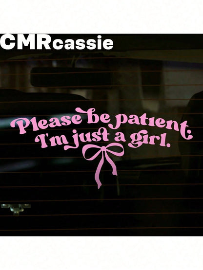 1 Car Exterior Sticker, Home Decor Sticker, Personalized Text Sticker