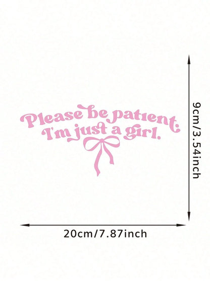 1 Car Exterior Sticker, Home Decor Sticker, Personalized Text Sticker